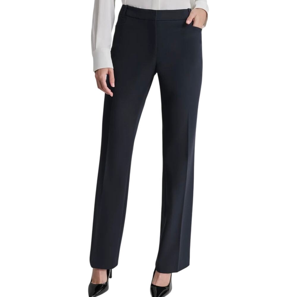 DKNY Women’s Mid Rise Flare Leg Dress Pants Navy Size 16